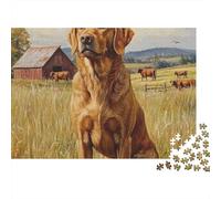 Setter Irlandais Puzzles 1000 Pièces Cadeau Unique Jeu Éducatif Défi Jouet À De Qualité Supérieure Peinture Art pour Adultes Et Enfants À Partir De 14 Ans (75x50cm)