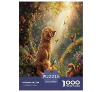 Setter Irlandais Puzzles 1000 Pièces Cadeau Unique Jeu Éduchatif Challenge Toy À De Qualité Supérieure Peinture Art pour Adultes Et Enfants À Partir De 12 Ans 70x50cm/1000pcs