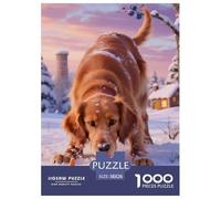 Setter irlandais1000 Pièces PuzzleChien Contes Magiques, Adultes/Enfants, Illustration Originale, Décoration, Cadeau 38x26cm/1000pcs