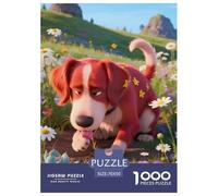 Setter irlandais1000 Pièces PuzzleChien Contes Magiques, Adultes/Enfants, Le Cabanon De L'Artiste, Décoration, Cadeau 70x50cm/1000pcs