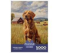 Setter irlandaisJigsaw Puzzles for Adults 1000pcs Age 12+ for Adults Educhational Game Challenge Toy Beautiful Decoration Birthday Gifts38x26cm/1000pcs