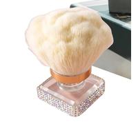 Setting Powder Brush, Nail Dust Removal, Soft Bristle Makeup Applicator, 2.76x1.57x1.57 inches Versatile Beauty Tool for Contouring Highlighting Nail Cleaning Manicure Pedicure