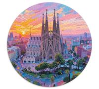 Setting Sun Puzzle 1000 Pieces Cadeau Unique View Jeu Éducatif Défi Jouet À De Qualité Supérieure Peinture Art pour Adultes Enfants 1000pcs (67.5x67.5cm)