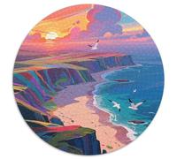 Setting Sun Puzzle 1000 Pièces Educa Jouet en Bois Divertissement Créatif Décoration Intérieure View Jeu Éducatif Challenge Toy Adultes Et Enfants À Partir De 14 Ans 1000pcs (67.5x67.5cm)