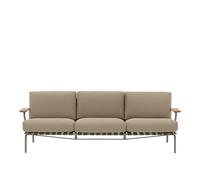 Muuto Canapé Settle 3 places Ribbed Weave 5 Taupe