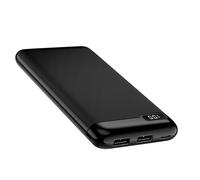 Batterie externe 10000mAh 2 Ports de Sortie USB Écran LCD numérique Noir