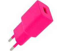 Setty Bloc d'alimentation 1 Chargeur USB 2,4 A Compatible avec Tous Les téléphones Portables, Smartphones, tablettes, UVM, Adaptateur de Charge, Adaptateur de Prise iPhone, Samsung (Rose)