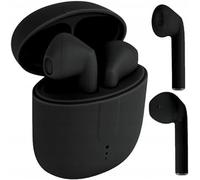 Setty Écouteurs Intra-Auriculaires Bluetooth 5.0 TWS Sans Fil avec Chargement Sans Fil et Étui de Chargement Portable pour Android/iPhone/Samsung/Huawei (Noir)
