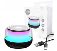 SETTY Enceinte Bluetooth Petite - Enceinte USB avec Emplacement pour Carte Micro-SD - Radio Enceinte Bluetooth avec Éclairage RGB - Mini Enceinte Bluetooth Portable à Longue Autonomie