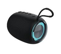 SETTY Enceinte Bluetooth Petite Noire - Enceinte USB avec Emplacement pour Carte Micro-SD - Radio Enceinte Bluetooth avec Éclairage RGB - Mini Enceinte Bluetooth Portable à Longue Autonomie
