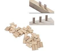 SETVITA Domino Tenon Set, 50 Tenons lâches Beech Wood 8x40 mm pour le positionnement des meubles de bricolage et accessoire de travail du bois