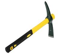 SEUICYNE 1 pioche robuste avec tête forgée en acier et poignée en fibre de verre revêtue de plastique de 38 cm pour camping, prospection, chasse, jardinage