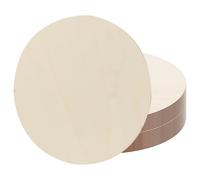 SEUICYNE Lot de 24 disques en bois de 25 cm de diamètre - Plaque ronde de 3 mm de diamètre - Dessous de verre vides - Ronds - Panneaux en bois fin - Plaques en bois naturel - Décoration pour le