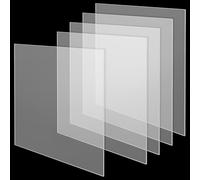 SEUICYNE Lot de 5 plaques acryliques, carrées, transparentes, 30 x 30 cm, 3 mm, rectangulaires, en verre acrylique, pour artisanat, exposition de projet, cadre photo, peinture de rechange