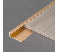 Seuil Barre De Porte Revêtement De Sol en Lamite Seuil Bande De Transition, Carrelage Découpable Au Plancher De Bois Franc Espace De Revêtement Barre De Jonction, Cadre De M, Rose Gold