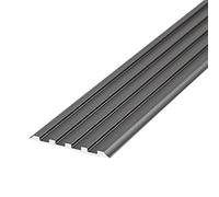 Seuil Cannelé en Aluminium, Barre De Transition, pour Revêtement De Sol Stratifié, Réducteur De Seuil/carrelage, Garniture De Bord De Porte 100cm(Gray,40mm)