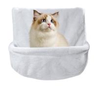Seuil de banc pour chat - étagère pour chat, hamac pour chat avec dossier | Hamac pour chat, matelas confortable en peluche avec structure de lit en fil métallique, hamac pour chat, sedil