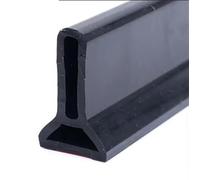 Seuil De Douche Barrage D'eau Barrage d'eau de douche pliable 50mm haut, bouchon salle bains, barrière et système rétention, séparation sèche humide, bloqueur seuil d'inondation(Black,200cm)