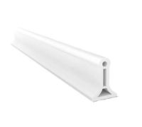 Seuil De Douche Barrage D'eau Barrière d'eau de douche en Silicone, pliable, étanche, séparation sèche et humide, stoppeur d'auto-hésion, accessoires(White,200cm)