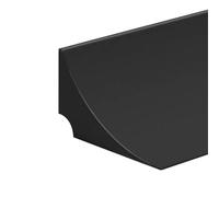 Seuil De Douche Barrage D'eau Bouchon D'eau En Silicone, Bande Antidérapante Auto-adhésive Pliable For Comptoir De Salle Bain, Barrage Douche(Black 1.5M)