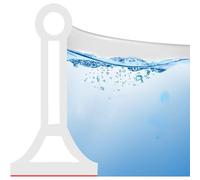 Seuil De Douche Barrage D'eau,Cabine De Bouche,Joint Porte de Douchebande D'étanchéité Pour Sol de Douche,Barrière D'eau de Salle de Bain (2 m,Blanc)