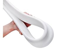 Seuil De Douche Barrage D'eau Cloison d'eau de salle bains stoppeur, séparation sèche et humide, barrière contre les inondations, barrage en caoutchouc, bloqueur silicone, ne glisse pas(80cm)