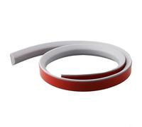 Seuil de douche en silicone, joint de séparation flexible de sec et humide, retient l'eau à l'intérieur des douches sans courbure et empêche les fuites (gris 100 cm)