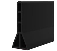Seuil de douche pliable 78,7 pouces, barrière 5/6,5/10 cm haut, garde-eau for garder l'eau dans la, séparation sèche et humide (gris, hauteur: 65 mm)(Black,Height: 100mm)