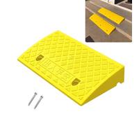 seuil de Pente, Rampes antidérapantes et Absorbant Les Chocs avec Trous de Montage(Yellow,12cm)