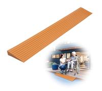 Seuil de Porte, 100 x 8 x 2 cm Rampe Fauteuil Roulant, PVC Surface Antidérapante pour Fauteuil Roulant, Poussette, déambulateur ou Scooter