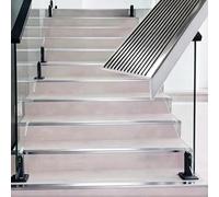 Seuil de porte Bande Antidérapante pour Marches D'escalier Longueurs Disponibles 1,5M 1,3M 1,15M 1M 0,9M Protection D'angle pour Escaliers En Bois(120cm/47.2 inch)