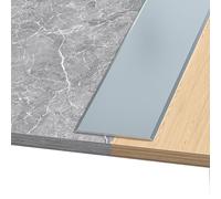 Seuil de Porte Barre Autocollant ， Profil Transition Sol ，Aluminum Plat | Plinthe de recouvrement ，pour planchers, stratifiés etc(Natural)