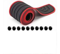 Seuil de Porte de Coffre de Voiture, pour Mazda EZ6 (Right-Side Without Speaker) 2024-2025 Seuil Coffre Voiture, Anti-Rayures, Livré avec 10 pcs Coussins portière Voiture,B Black Red