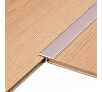 Seuil De Porte Joint De Sol,Profilé De Transition En Aluminium, Pour Seuil De Porte Et Jointure De Sol Stratifié,Bande De Transition Autocollante Facile À Poser(Rose,4x85cm)