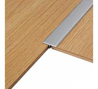 Seuil De Porte Joint De Sol,Profilé De Transition En Aluminium, Pour Seuil De Porte Et Jointure De Sol Stratifié,Bande De Transition Autocollante Facile À Poser(Argent,2x150cm)