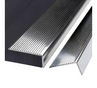 Seuil de porte Largeur 2,5cm Bande De Finition pour Encadrement De Porte Escalier Angles De Mur Acier Inoxydable Profil De Transition Plat pour Sol et Porte(110cm/43.3 inch)