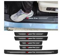 Seuil de Porte Voiture Carbone Fibre Film Protecteur de Seuil Porte de Voiture pour BMW E30 E36 E39 E46 E60 E34 E70 E83 E87 E90 F10 F20 F30 1 2 3 4 5 6 7 Serie, Antidérapant Anti-Rayures Lot de 5