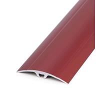 Seuil de transition en aluminium, 5 cm de large, revêtement de sol antidérapant, bande de transition argentée facile à installer (130 cm)