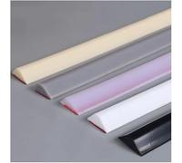 Seuil d'eau en silicone pour pièces humides - Bande d'étanchéité pliable - Barrière de douche - Seuil de douche auto-adhésif pour porte de douche pour cuisine et salle de bain (beige, 1 m)