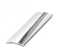 FRANCE CALFEUTRAGE (ELTON) AIA15065 France Calfeutrage B01006/093 Habillage De Porte Sarl, Groupe Seuil Demi-Bombé Adhésif, Elton INOX, 930mm x 30mm