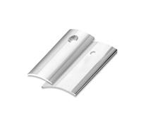 Seuil demi-bombé pré percé - 30 mm x 250 cm - Acier laitonné - ELTON - 0010625012C