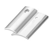 Seuil demi-bombé pré percé - 30 mm x 250 cm - Inox - ELTON - 0010125012C