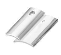 Seuil demi-bombé pré percé - 30 mm x 250 cm - Inox - ELTON - 0010125012C