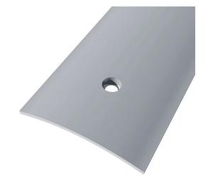 Seuil demi-bombé pré percé - 30 mm x 93 cm - Acier laitonné - ELTON - 0010609312B