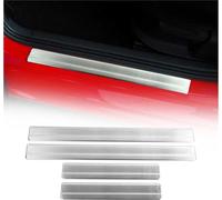 Seuils de porte pour VW Polo 1994-2001 acier inoxydable argent 4pcs