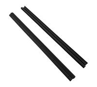 Seuils de portes gauche et droit en plastique noir type origine avec joints pour BMW Série 02 E10 phase 1 (03/1966-04/1972) - la paire