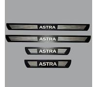 Seuils de Portière Car Door Sill Protector Strips for OP-el Vauxhall Astra F G H J K L GTC en Acier Inoxydable | Protection Haut de Gamme Anti-Rayures | Set 4 Pièces | Installation Facile