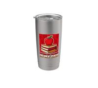 Seul l'enseignement est inscrit dans mon ADN | Funny Educator Schoolteacher School Gobelet isotherme en acier inoxydable double paroi