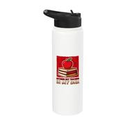 Seul l'enseignement est inscrit dans mon ADN | Funny Educator Schoolteacher School Stainless Steel Insulated Water Bottle