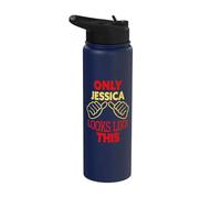 Seule Jessica ressemble à ce drôle de prénom de Jessica Stainless Steel Insulated Water Bottle